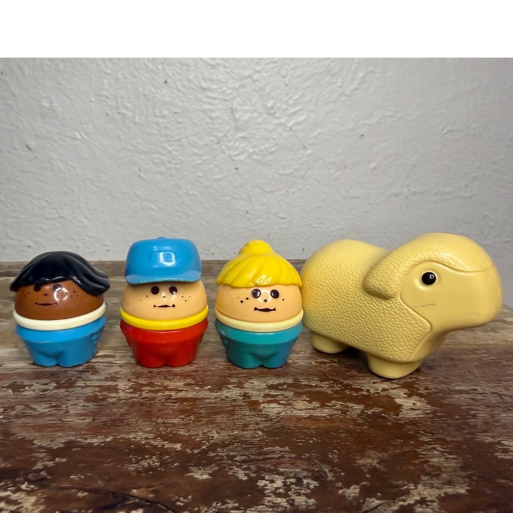 Vintage 90s Little Tikes Toddle Tots Lot of 4 Chunky Figure Toys